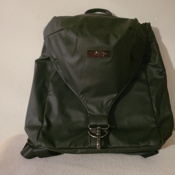 Ashley Black Mini Vinyl Backpack - Picture 3 of 8